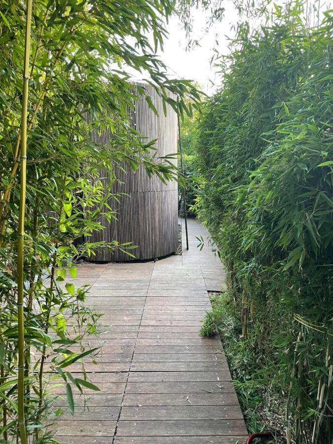 Tiny-House Van Zeecontainers Bij Het Bos 오라녜우트 외부 사진